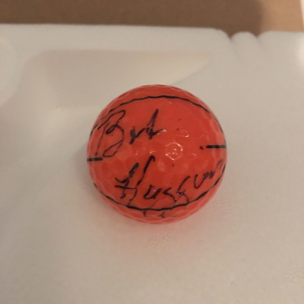 Cincinnati West Virginia Bob Huggins signed autograph Mini Golf Basketball Ball